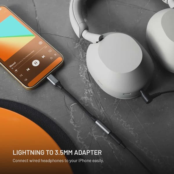 FIXED Link Premium Lightning till 3.5mm adapter Rymdgrå