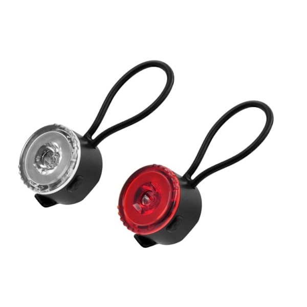 Cykellampa LED 2 st rund