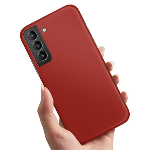 Samsung Galaxy S21 Plus - Kuoret/Suojakuori Tummanpunainen Dark red