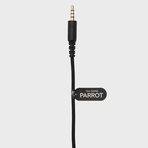 White Shark PARROT On-Ear Gaming Headset Svart