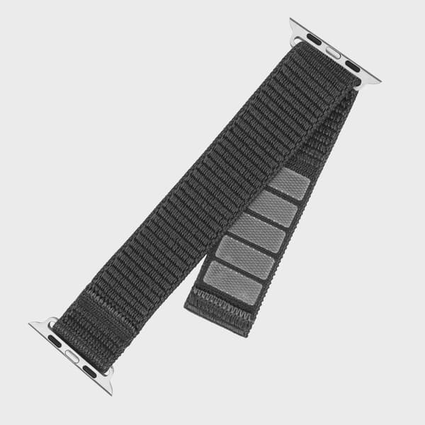 FIXED Nylonrem för Apple Watch 38/40/41mm Mörkgrå