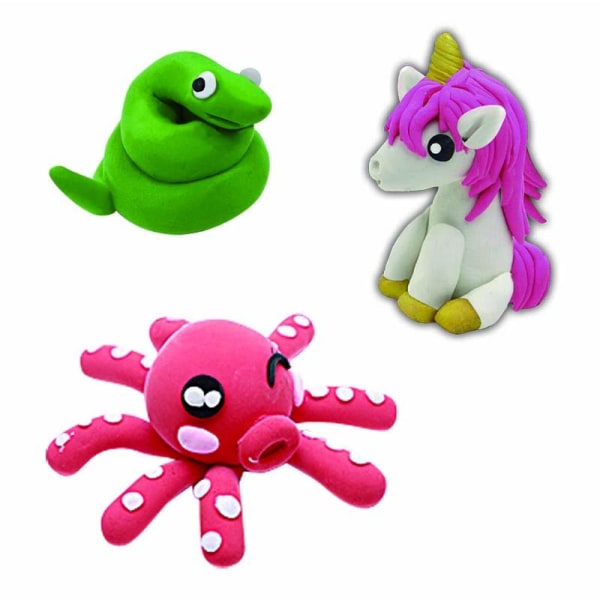 2-Pack Mjuk Modellera / Lera - Leklera - 10 färger Multicolor