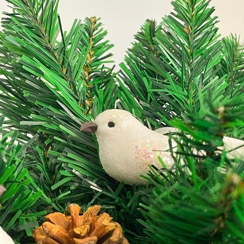 2-Pak - Julepynt Fugler - Pynt til Juletre