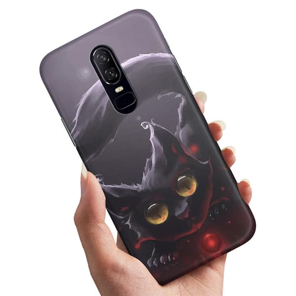 Deksel / Mobildeksel til OnePlus 8 - Svart Katt