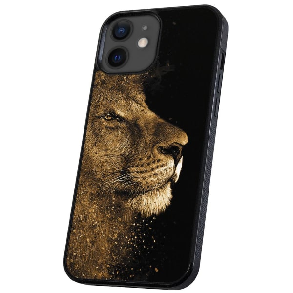 iPhone 12/12 Pro - Deksel/Mobildeksel Lion Multicolor
