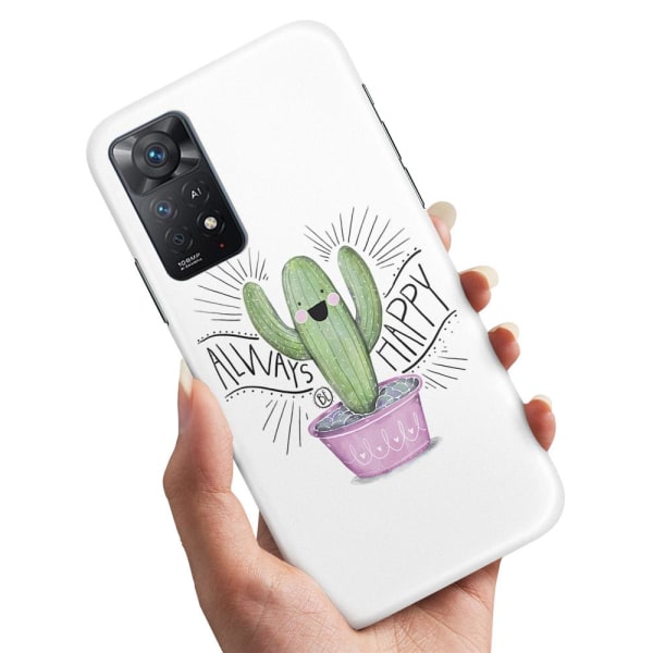 Xiaomi Redmi Note 11 - Cover/Mobilcover Happy Cactus