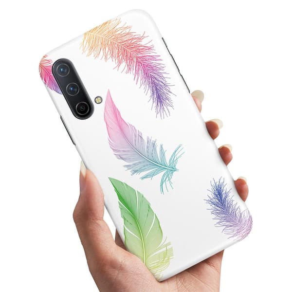 Deksel / Mobildeksel til OnePlus Nord CE 5G - Fjær Multicolor