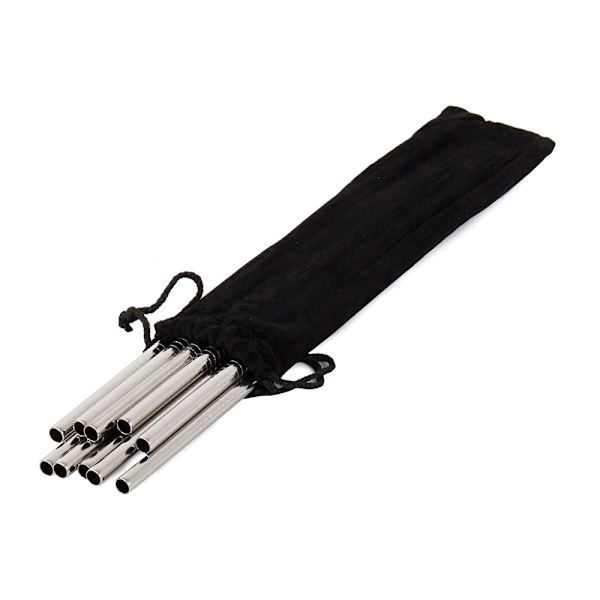 Metallsugrör / Sugrör i Metall - 10-pack