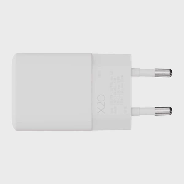 X2O 20W hemmaladdare USB-C GaN vit