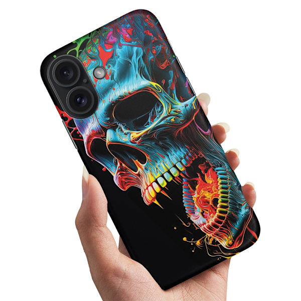 Deksel / Mobildeksel til iPhone 16 Plus - Skull