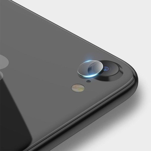 2 stk iPhone 7/8/SE - Skærmbeskytter Kamera - Hærdet Glas Transparent