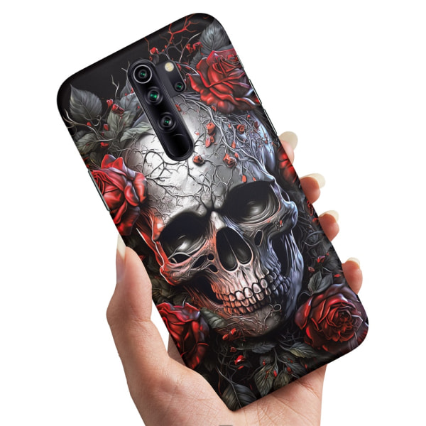 Xiaomi Redmi Note 8 Pro - Cover/Mobilcover Skull Roses