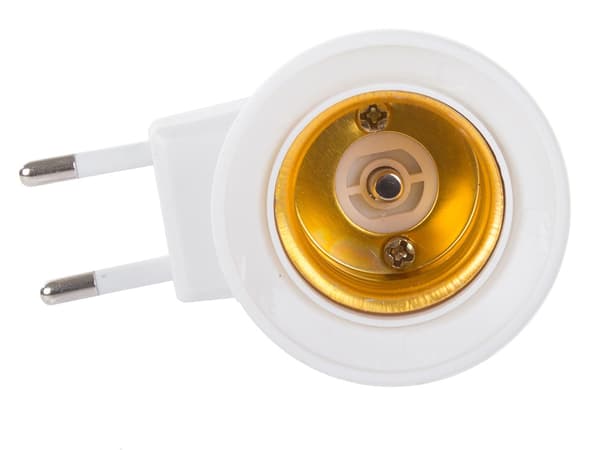Eluttag Adapter för Glödlampa - E27