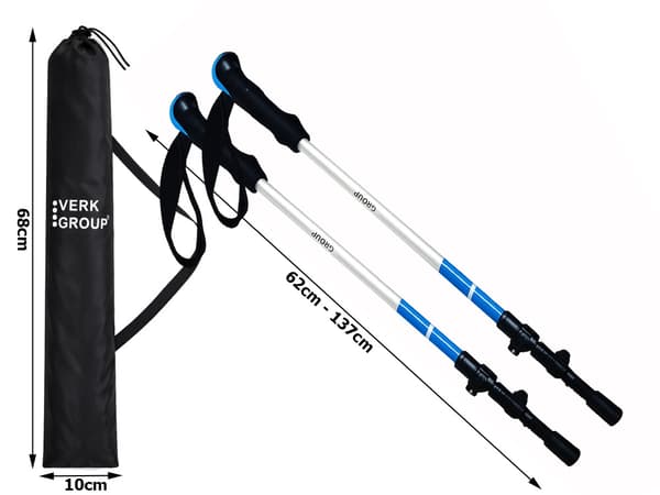 Gåstavar nordic walking tillbehör Silver