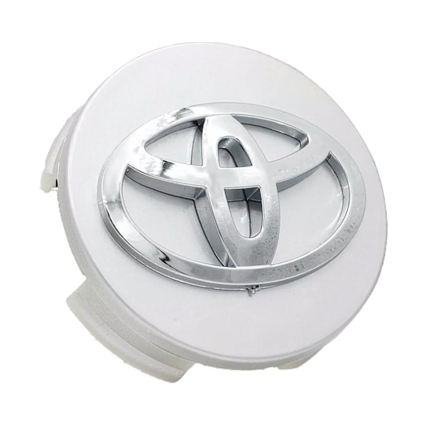 4-Kpl - Toyota Keskimerkki - Auto Silver 62mm - Silver (matt)