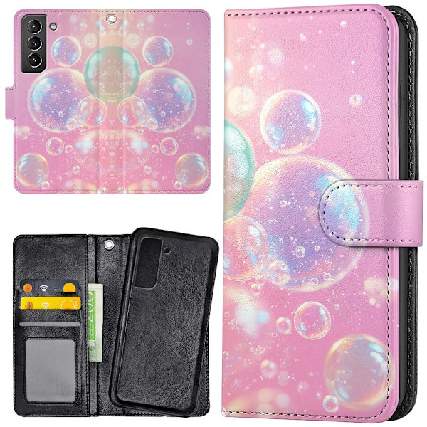 Samsung Galaxy S21 Plus - Lommebok Deksel Bubbles