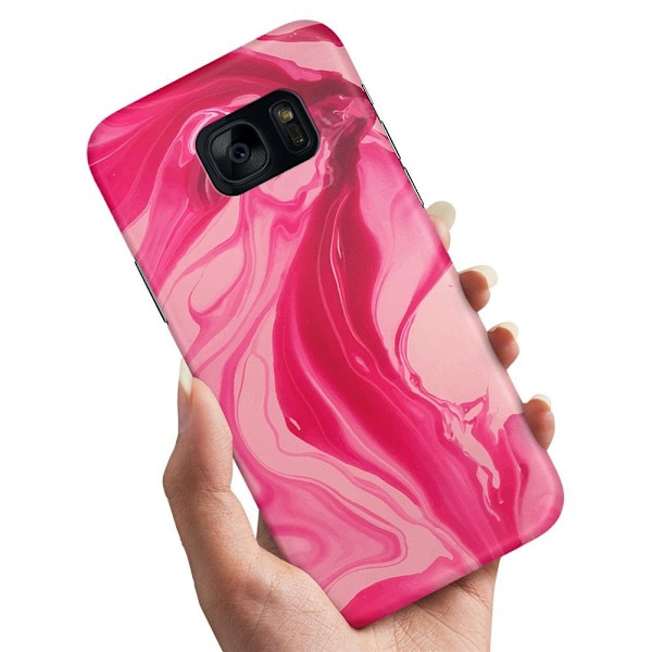 Samsung Galaxy S7 Edge - Skal/Mobilskal Marmor multifärg