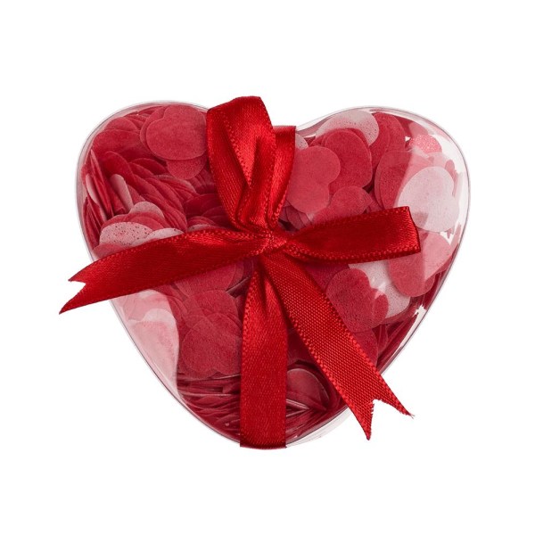 2-Pack - Bath Confetti Hearts with Gift Box - Bath Confetti Red