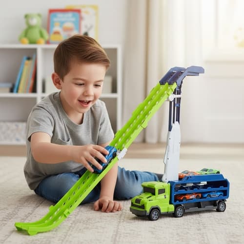 Lastbil med 6 bilar - Lekbana