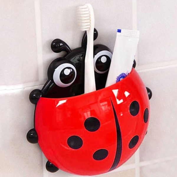 Tannbørsteholder - Red Ladybug Red
