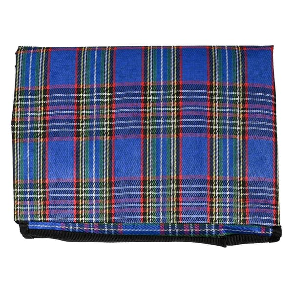 Picknickfilt 150 x 130 cm kompakt blå