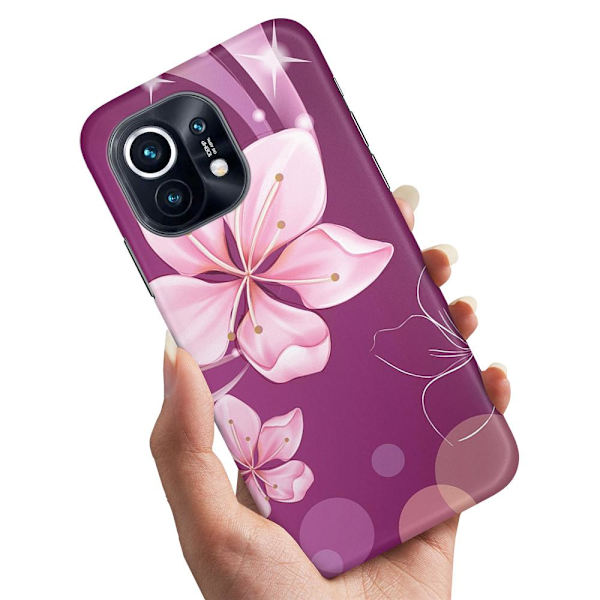 Xiaomi Mi 11 - Cover/Mobilcover Hvid Blomst