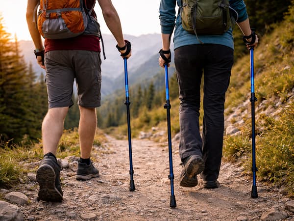 Gåstavar nordic walking tillbehör Blue