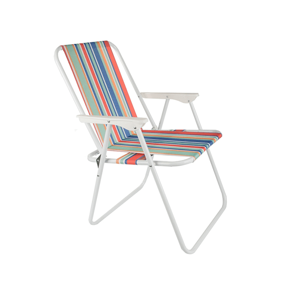 Strandstol / Solstol - Stol till Strand - Hopfällbar Multicolor