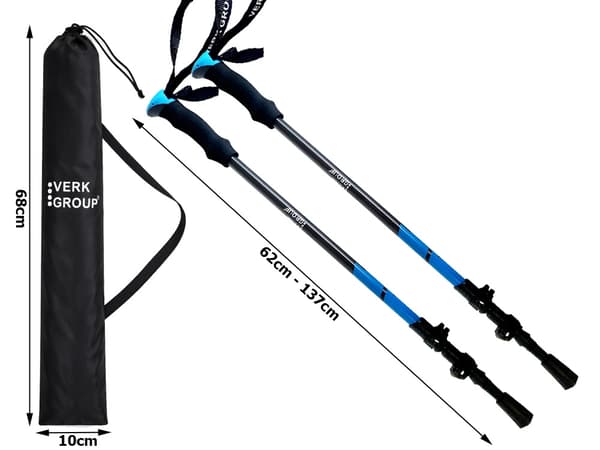 Gåstavar nordic walking tillbehör Black