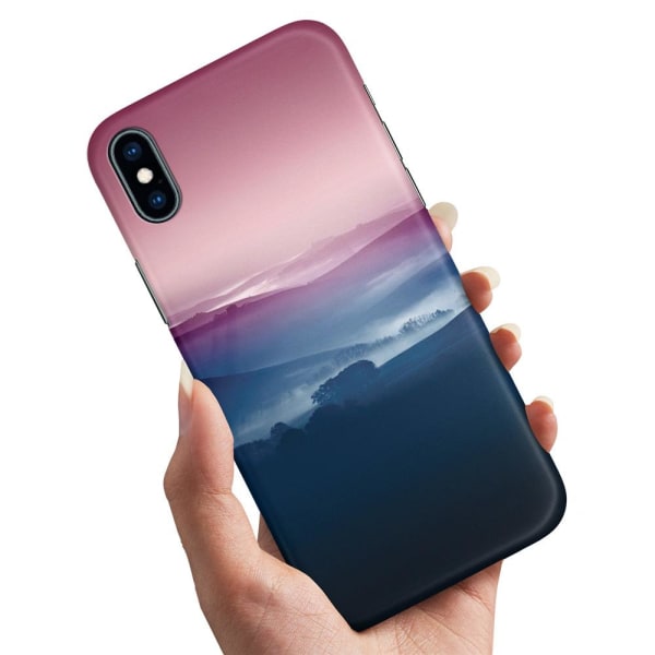 iPhone X/XS - Cover/Mobilcover Farverige Dale