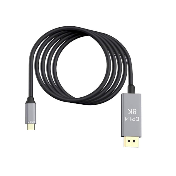USB-C till DisplayPort 1.4 kabel 1.8m – Upp till 8k