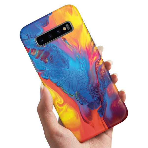 Samsung Galaxy S10 Plus - Deksel/Mobildeksel Marmor Multicolor