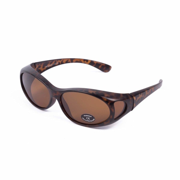 Polariserade Solglasögon med UV-skydd - Passar över glasögonen Brun one size