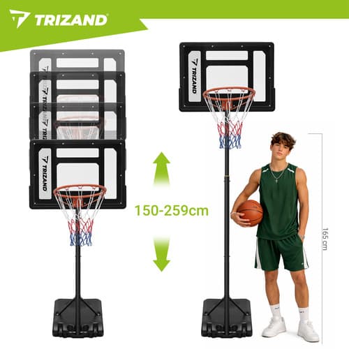 Basketkorg med ställning - 259 cm