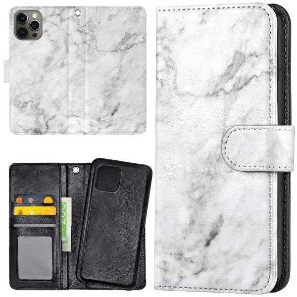 iPhone 14 Pro Max - Plånboksfodral/Skal Marmor
