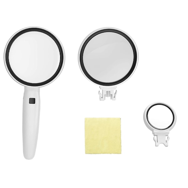 Förstoringsglas med 2x led-belysning