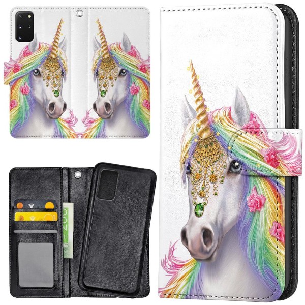 Samsung Galaxy S20 - Plånboksfodral/Skal Unicorn/Enhörning