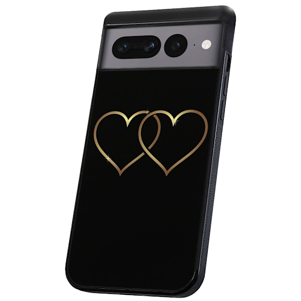 Google Pixel 8A - Deksel/Mobildeksel Double Hearts