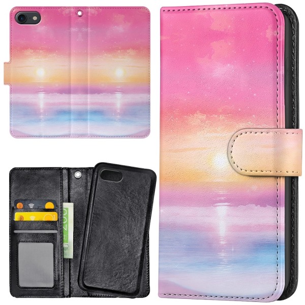 iPhone 7/8 Plus - Plånboksfodral/Skal Sunset