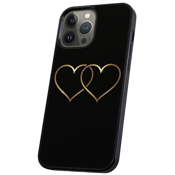 iPhone 16 Pro Max - Skal/Mobilskal Double Hearts