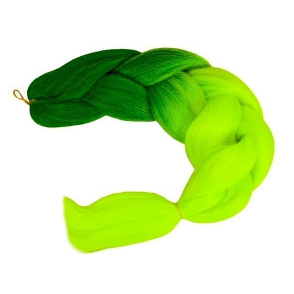 Jumbo Braid / Löshår Hårfläta - 60 cm LimeGreen Grön/Lime