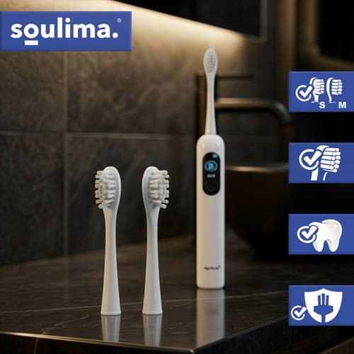 Tandborsthuvud för Soulima X800 - 2-Pack White