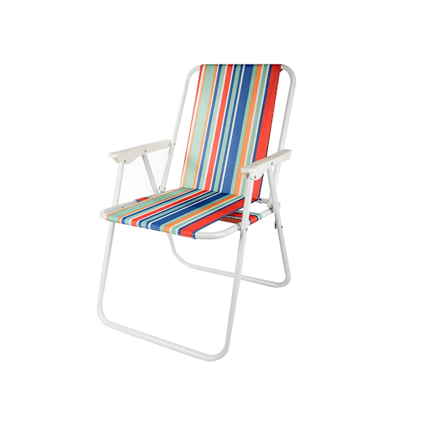 Strandstol / Solstol - Stol till Strand - Hopfällbar Multicolor