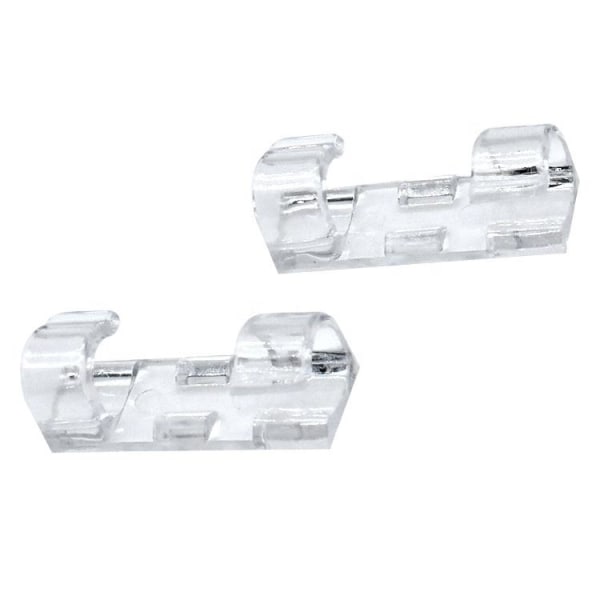 Självhäftande Kabelhållare - Kabelclips Transparent Stora (16-pack)