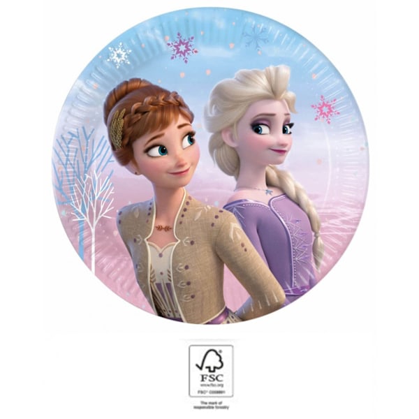 Disney Frost papptallrikar 20 cm, 8 st, FSC-certifierade