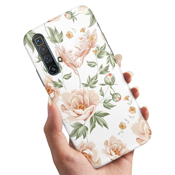 Deksel / Mobildeksel til Realme X3 SuperZoom - Blomstermønster