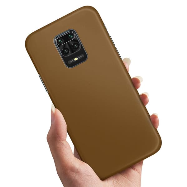 Deksel / Mobildeksel til Xiaomi Redmi Note 9 Pro - Brun Brown