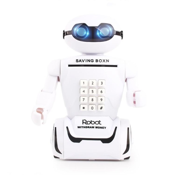 Sparegris / Sparegris for sedler - Interaktiv robot White
