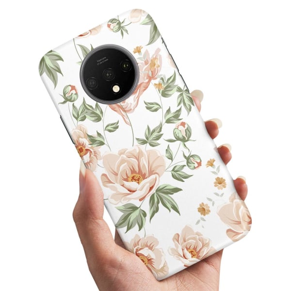 OnePlus 7T - Deksel/Mobildeksel Blomstermønster