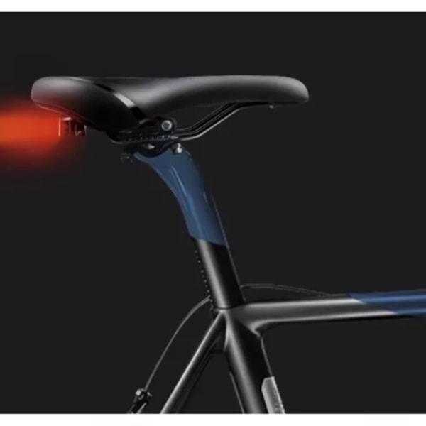 Cykelsadel med USB LED-lampe – Sadel til cykel Black